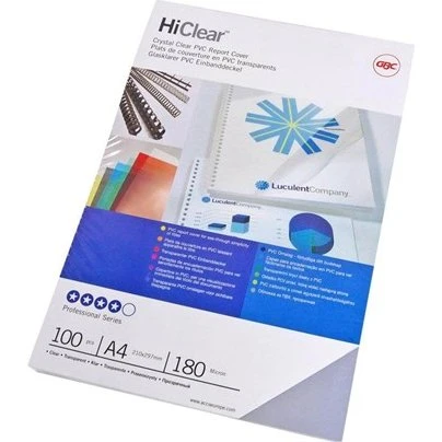 GBC HiClear A4 Indbindingsomslag - 200 micron - 100 stk.
