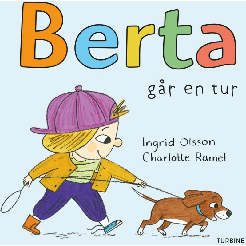 Berta går en tur - Sød papbog til de mindste