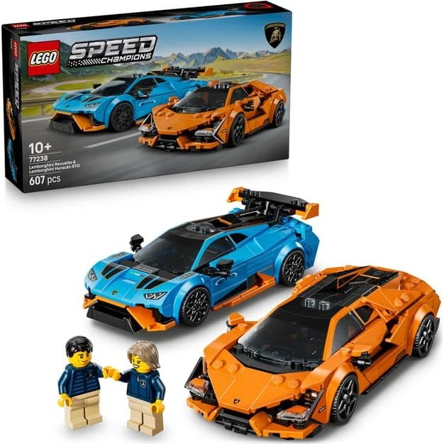 LEGO Speed Champions 77238 Lamborghini Revuelto & Huracán STO