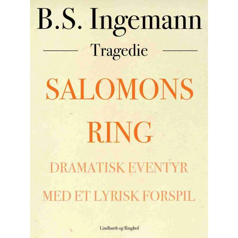 Salomons ring af Bernhard Severin Ingemann