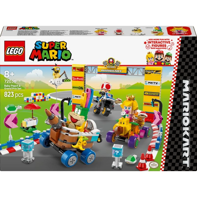 LEGO Super Mario 72036 – Mario Kart Baby Peach & Grand Prix
