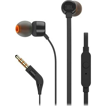 JBL Tune 110 In-Ear med mikrofon – 3,5 mm, sort