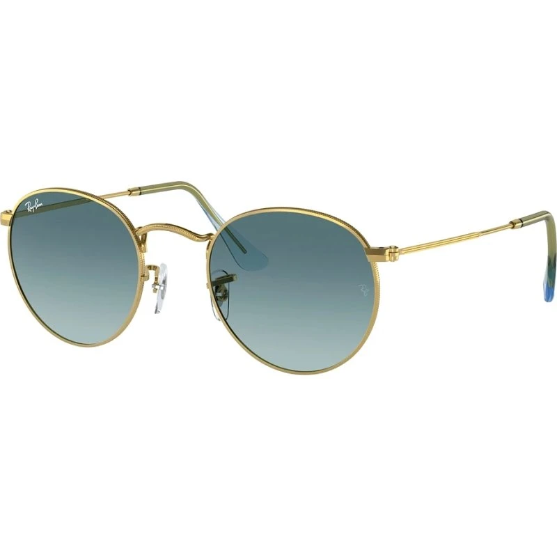 Ray-Ban Round Metal RB3447 001/51 - guld stel, brune glas