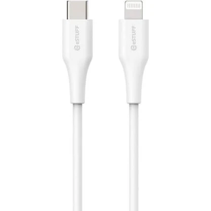 eSTUFF INFINITE USB-C til Lightning kabel, 3 meter, hvid
