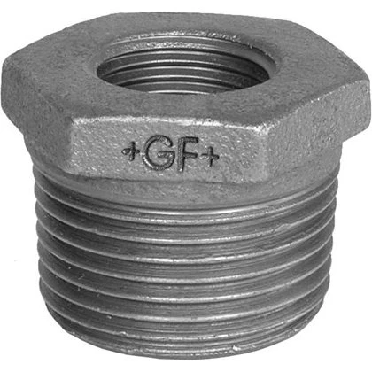 Georg-Fischer Nippelmuffe sort koncentrisk 1 x 1/4