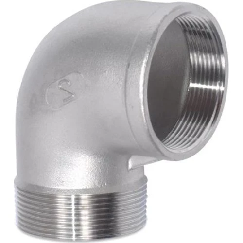Vinkel 1/2 90° AISI 316 Muffe/Nippel