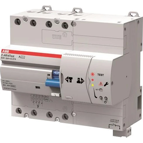 F-ATI RCD med selvtest, 4p, 63A, 30mA, Type A
