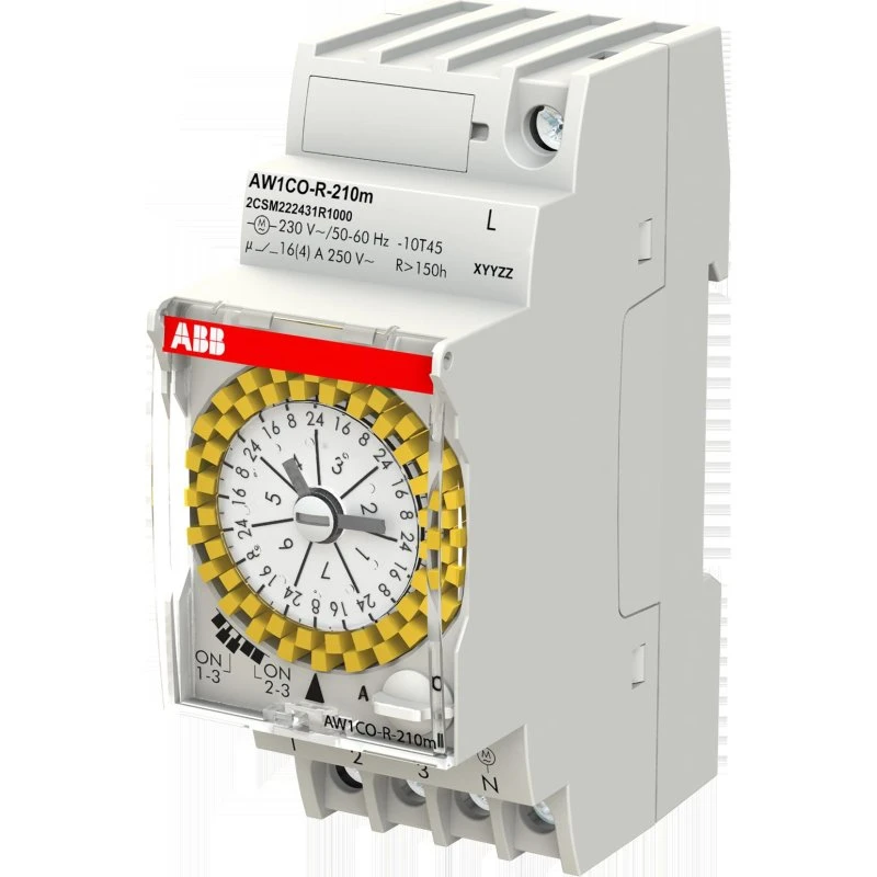 Ugeur AW1CO-R-210M Analogt Ugeur til DIN-skinne