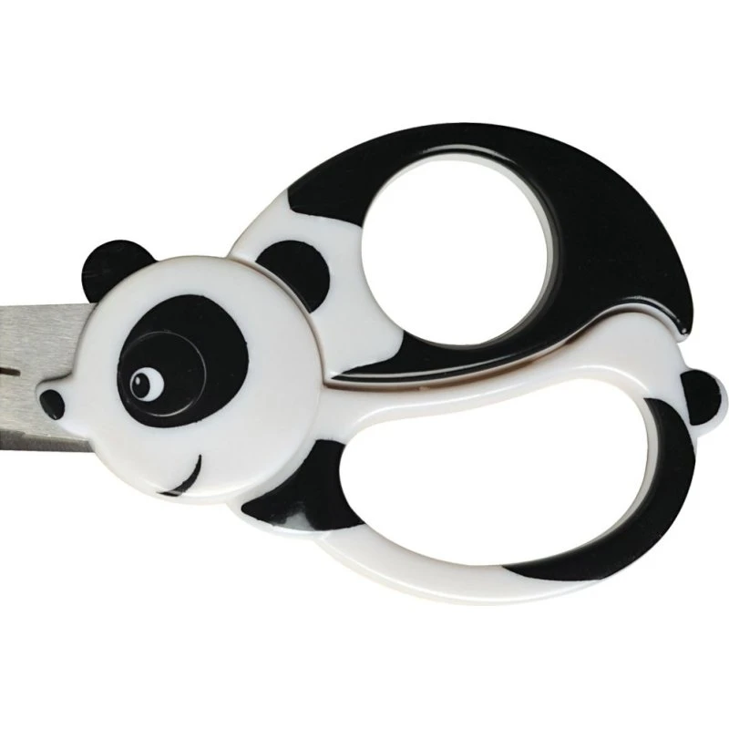 Fiskars Børnesaks med panda-motiv 13 cm