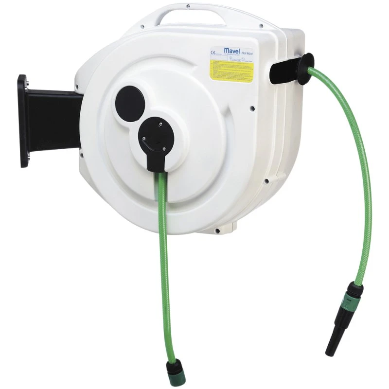 Mavel Slangeopruller 20 m PVC 1/2" med vægbeslag
