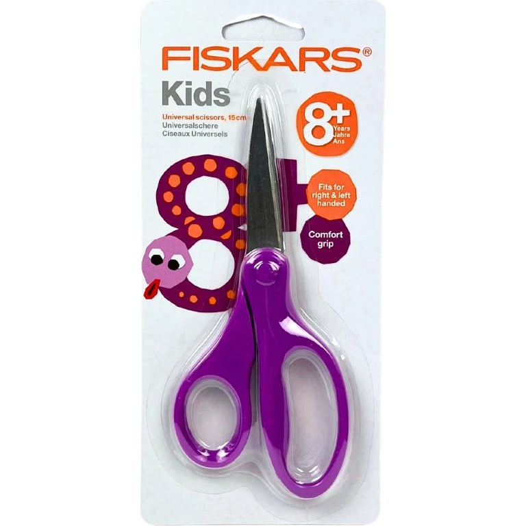 Fiskars Børnesaks 8+ år, lilla