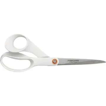 Fiskars universalsaks 21 cm, hvid (højrehåndet)