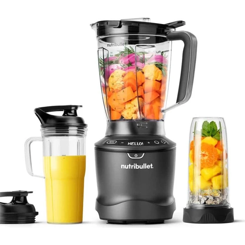 NutriBullet NBF550DG SmartSense 1500 Combo Blender, 1.5kW, Mørkegrå