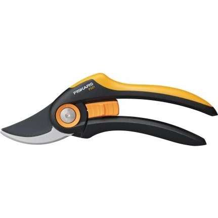 Fiskars Plus P521 Bypass-beskærer 201 mm, sort/orange
