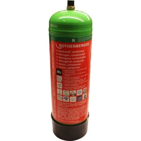 Rothenberger Nitrogenflaske 1kg - 110 bar med 5/16" nippel