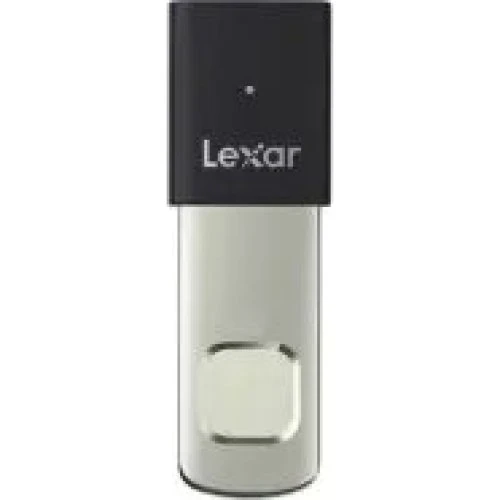 Lexar JumpDrive Fingerprint F35 PRO 64GB USB 3.2 - Sølv/Sort