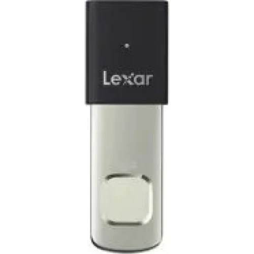 Lexar JumpDrive Fingerprint F35 PRO 128GB USB 3.2 - Sølv/Sort