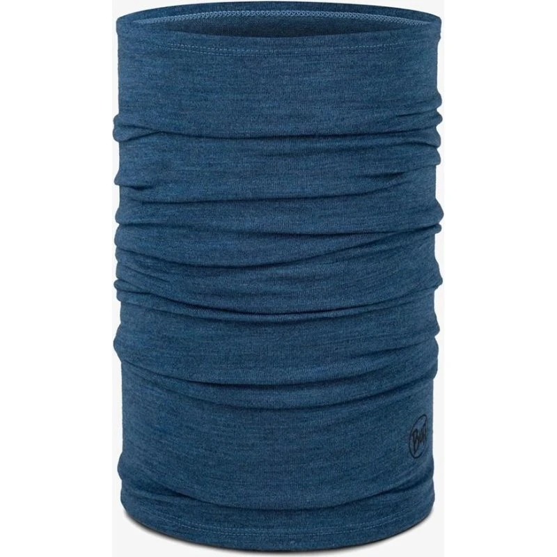 Buff Merino Midweight Multifunctional Halsedisse - Blå Melange