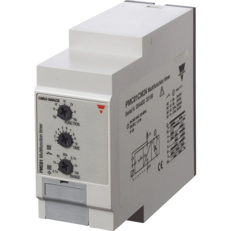 CG Tidsrelæ Multifunktionstimere 230VAC 1-polet 0,1s-100t