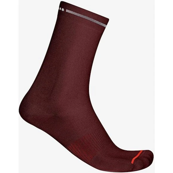 Castelli Premio Evo 18 Cykelstrømper - Deep Bordeaux