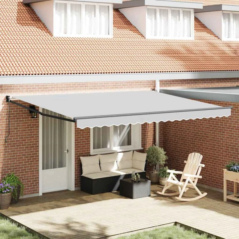 vidaXL Manuel markise ramme 4,5 x 3 m - Antracit