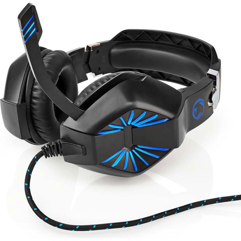 Nedis GHST250BK Gaming Headset Over-Ear USB/3,5 mm LED – Sort