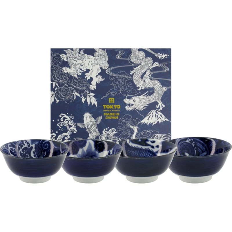 Tokyo Design Studio Japonism Skålsæt 4-pak 550ml