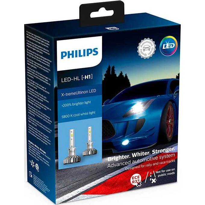 Philips X-tremeUltinon 5800K LED H1 - Sæt