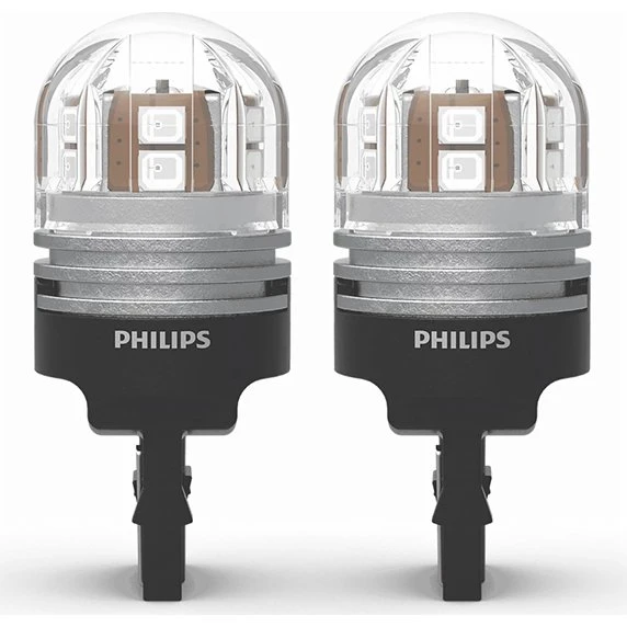 Philips Ultinon Pro7000 LED W21W Rød 12V - Sæt (2 stk.)