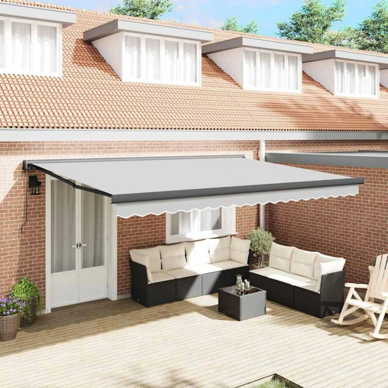 vidaXL Markiseramme Antracit 400 x 300 cm i Aluminium
