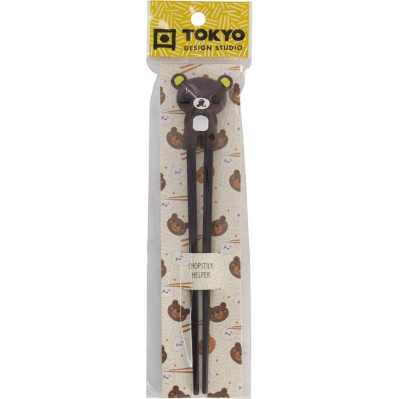 Tokyo Design Studio Børne-spisepinde 22 cm Bear Dark Brown