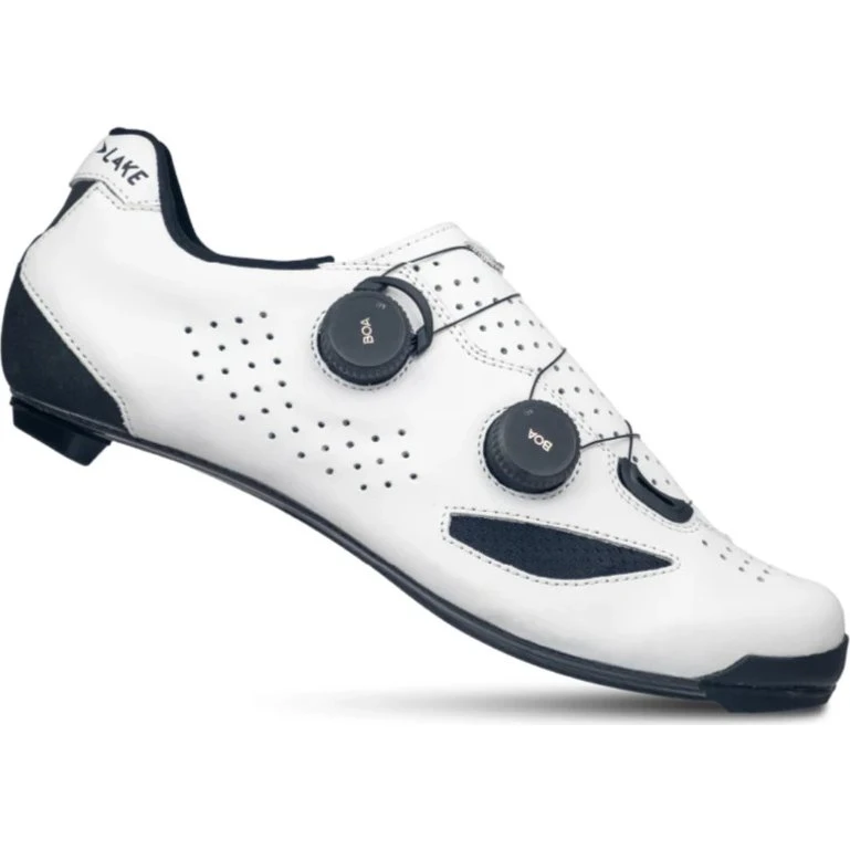 Lake CX239 Landevejscykelsko Bred Model - Hvid/Sort