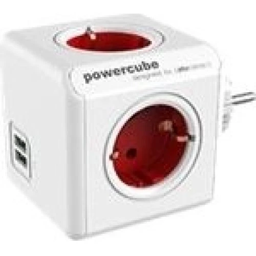 Allocacoc PowerCube GT-678 - Boston Red USB Strømforsyning