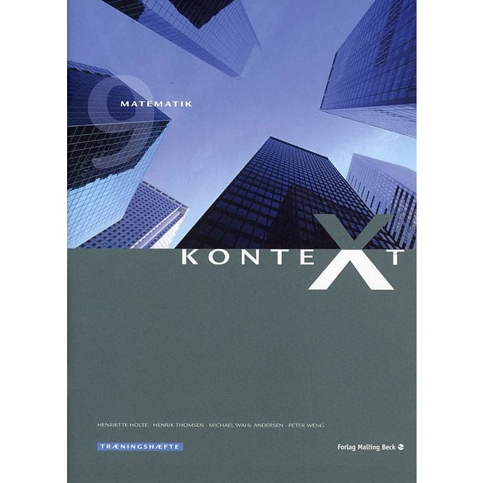 KonteXt 9, Træningshæfte - Matematik til 9. klasse