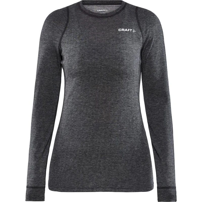 Craft Core W Svedundertrøje Merino Langærmet Sort