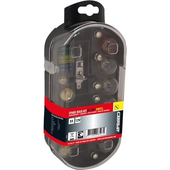 Carpoint Reservepærekit 30 dele inkl. sikringer H1/H7 12V