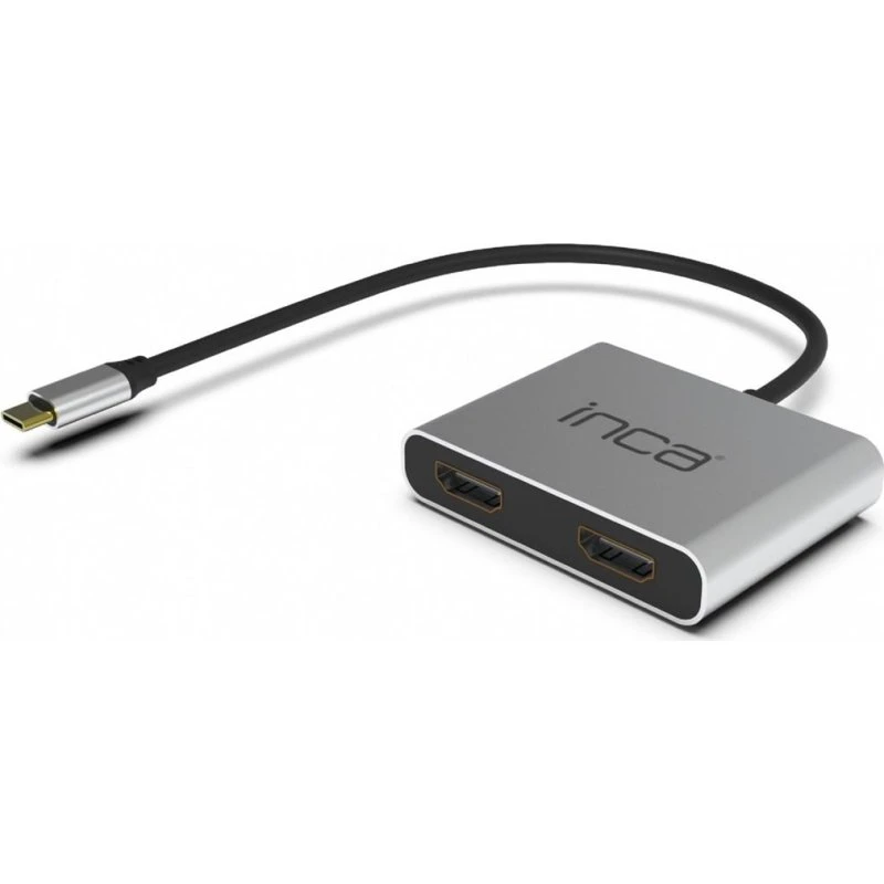Inca ITPC-4T USB-C Hub med 2x HDMI 4K, USB-A og USB-C