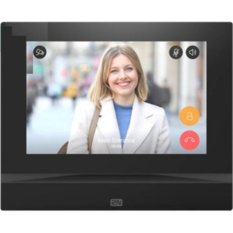 2N 91378601 Video-dørtelefon med 7" LED-display - Sort