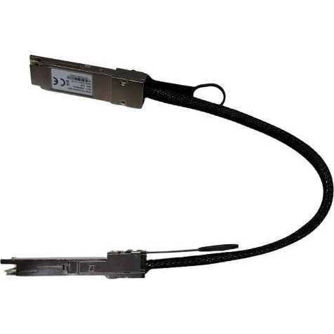 Nvidia QSFP DAC-kabel 930-51986-0000-000, 0,4 m, Sort