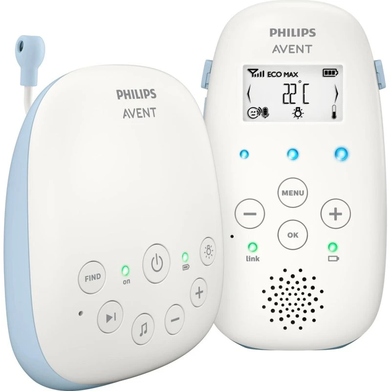 Philips Avent SCD715/26 DECT-babylarm Hvid/Blå
