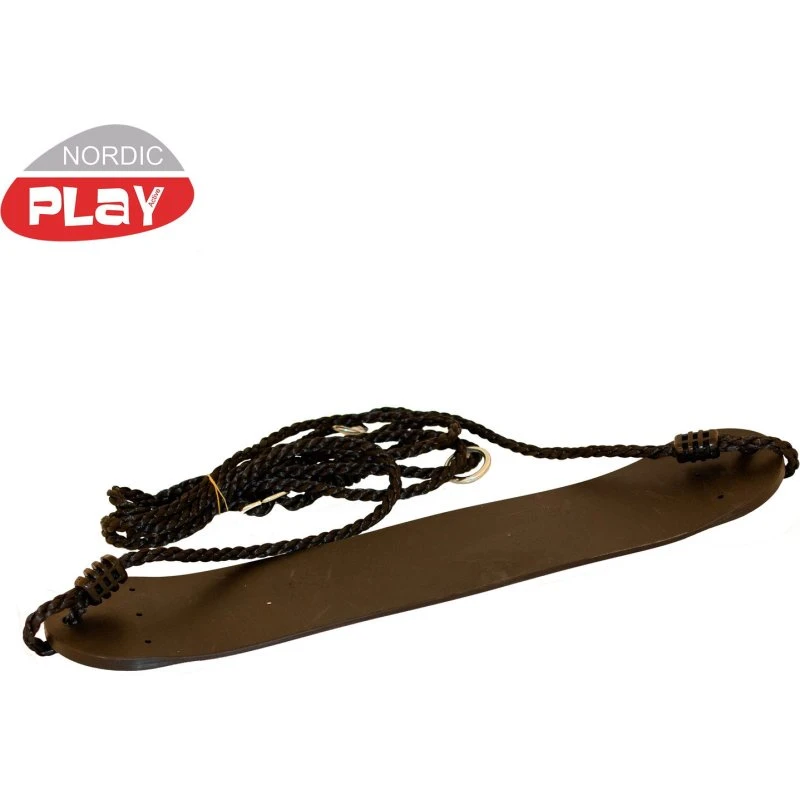 Nordic Play Blød gynge, sort med justerbart reb