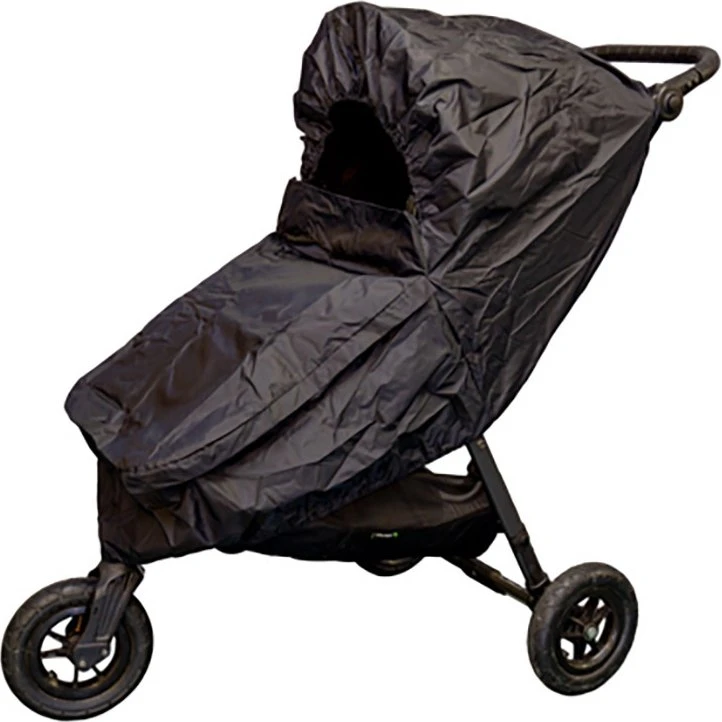 Anne & Mikael Regnslag til klapvogn med baldakin - Sort