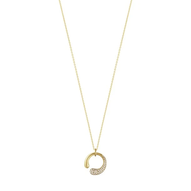 Georg Jensen Mercy 18 kt. guld halskæde m. 0,33 ct diamant