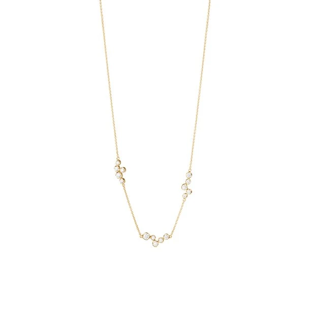 Georg Jensen Signature Diamonds halskæde 18 kt guld