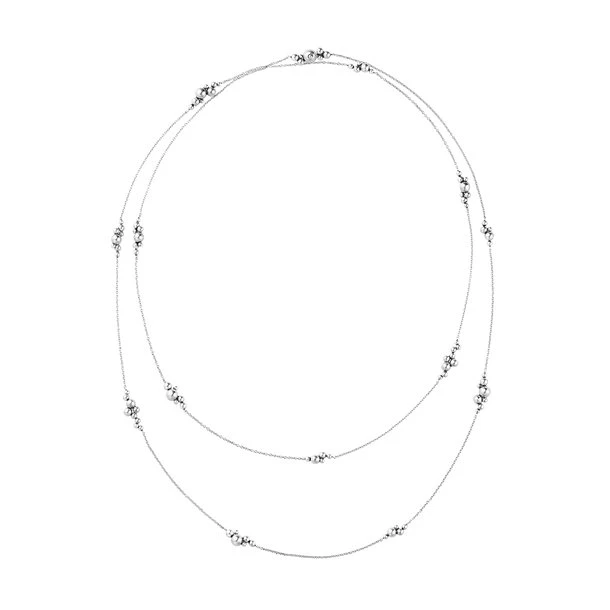 Georg Jensen Moonlight Grapes sautoir sølvkæde 120 cm