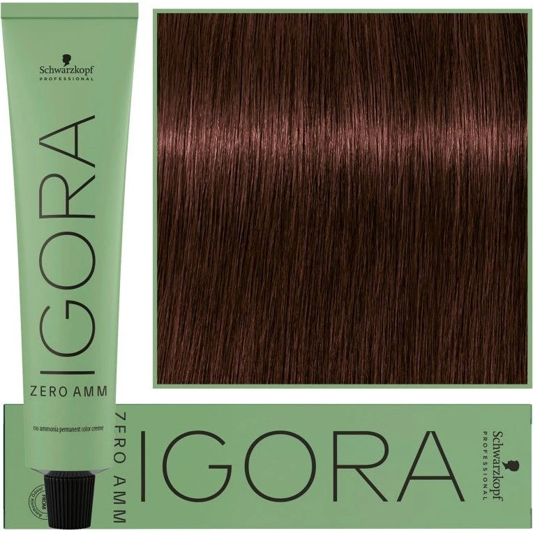Schwarzkopf IGORA ZERO AMM Permanent Hårfarve 4-68, 60 ml