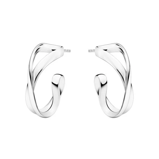 Georg Jensen Infinity Medium creoler, sterling sølv