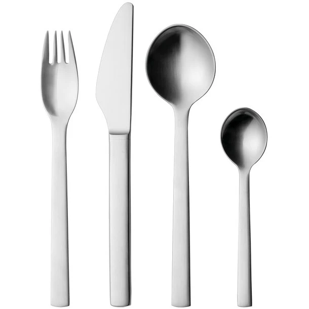 Georg Jensen New York bestiksæt, 4 dele (mat stål)