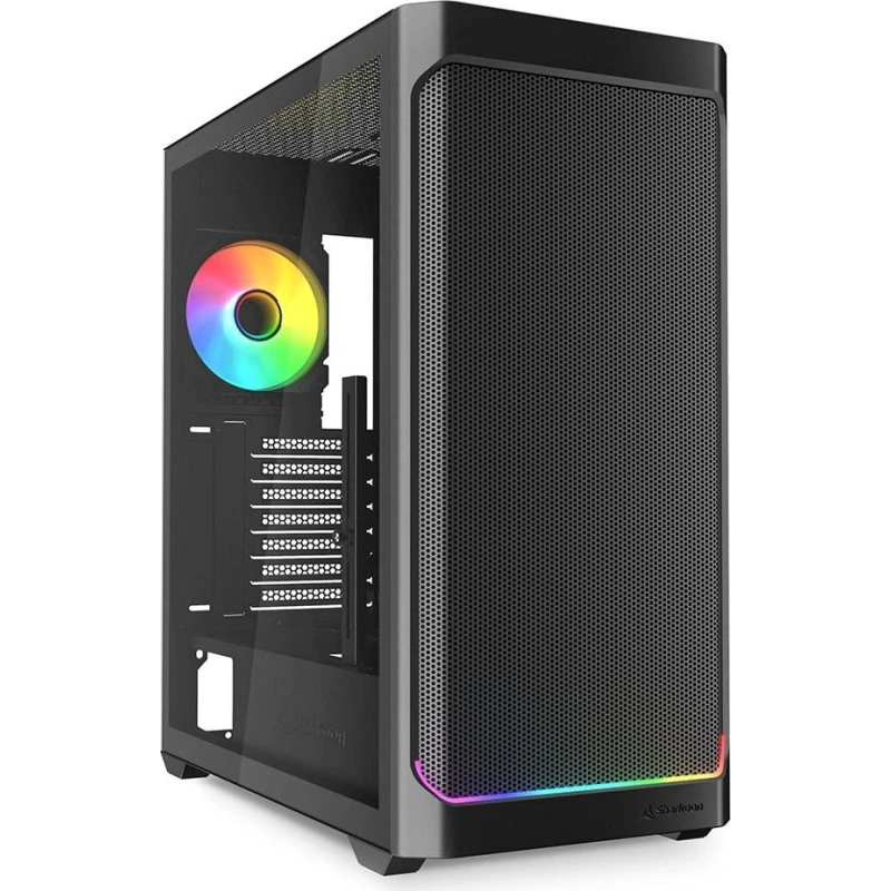 Sharkoon AK4W RGB Strip Midi Tower - Sort