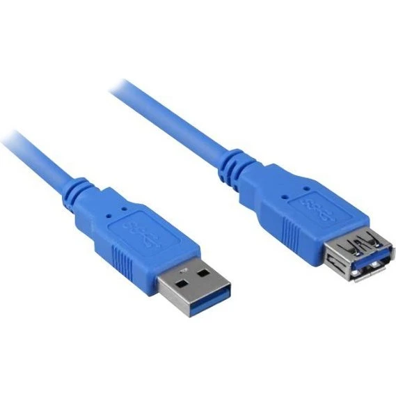 Sharkoon USB 3.0 forlængerkabel - 3m - Blå